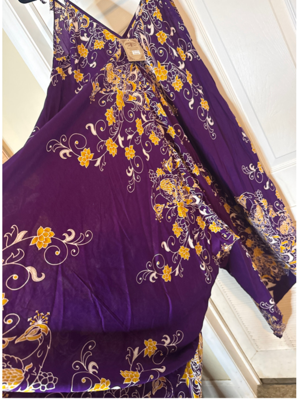 Women's Kathmandu Jumper Purple Yellow Floral - Picture 6 of 7